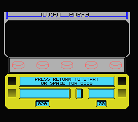 Las Vegas Video Poker screenshot 5 for MSX